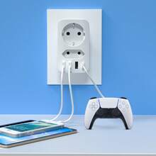 HITRENDS 4-In-1 Multi-Function Wall Adapter With 3 USB Ports + 1 USB-C Port, Portable Wall Adapter, 5V/3.1A Fast Charging – Compact Cubic Design, Overvoltage And Short Circuit Protection, Suitable For Home, Office, And Travel. - View 10