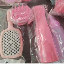 2/4件組 粉色/黑色美髮工具組，包含頭皮按摩器、噴霧瓶與梳子，適用於造型，男女通用日常髮型設計組 - 多色套裝 - 查看 13