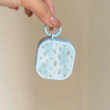 Casing Earphone Motif Ikan Kecil Berlapis Emas dengan Latar Belakang Biru Kreatif dan Modis, Kompatibel dengan Generasi ke-4, Casing Earphone Lucu Kompatibel dengan Apple Generasi ke-2/ke-3, New Pro 3, Casing Earphone Gaya Korea Pro 2, Pelindung, Casing Earphone Musim Semi/Panas, Hadiah Ulang Tahun/Liburan - Baby Blue - View 10