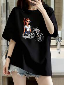 Women T-Shirts - Black - View 6