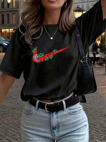 Women T-Shirts - Black - View 6