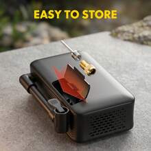 Carsun Portable Car Air Pump Compressor, Upgraded Low Noise Model, Dual Screen Color Digital Display, Integrated Side Storage Hose, Hidden Rear Storage Box, With LED Light, Car Accessories - Suitable For Cars, Motorcycles, Bicycles, Balls - Wireless - Upgraded Low Noise Model - View 3