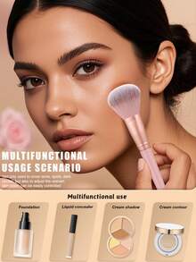 Bộ dụng cụ trang điểm 27 món bao gồm: Bộ 22 cọ trang điểm + 2 bông mút trang điểm + 1 bông phấn tam giác + 1 bông phấn dạng cushion mini + 1 bông mút trang điểm mini - Nhiều màu - Xem 9