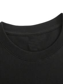 Camiseta Divertida para Mujer "Cozy Comfy Lounge" - Diseño con la Frase Audaz "Estoy Bien, Pero No Te Excedas" - Texto en Blanco y Negro, Combinable - Estilo Holgado y Casual para Uso Diario - Regalo Cultural Mexicano-Americano, Adecuada para Mujeres Latinoamericanas y Bilingües, Camiseta Gráfica de Moda de Verano, Tela Cómoda y Suave para Uso en Casa - Negro - Ver 3