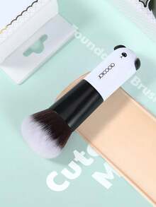 docolor 可爱动物脸部化妆刷 便携式粉底刷 散粉刷 腮红刷 修容刷 高光扇形刷 化妆工具 - 白色 - 查看 6