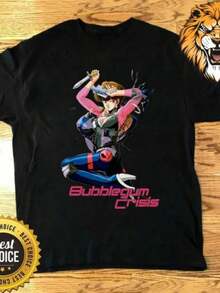 Versatile And Universally Flattering, This Outfit Exudes A Refined Vibe. This Rare Vintage 90s Bubblegum Crisis Kenichi Sonoda Tee Looks Fantastic When Worn! Loose-Fit Retro Tee - 後退 - 查看 7