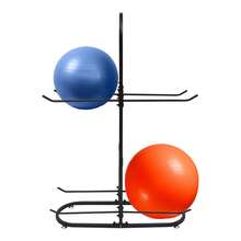 Estante estabilizador de pelotas, soporte para pelotas de ejercicio, estante de almacenamiento de pelotas de yoga adecuado - por defecto - Ver 9