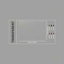 Refrigerator Magnetic Menu Planner Board, Dual-Color Erasable Acrylic Weekly Meal Planner, Home Kitchen Meal Prep Record & Decorative Message Board, Back To School - Multicolor - View 13
