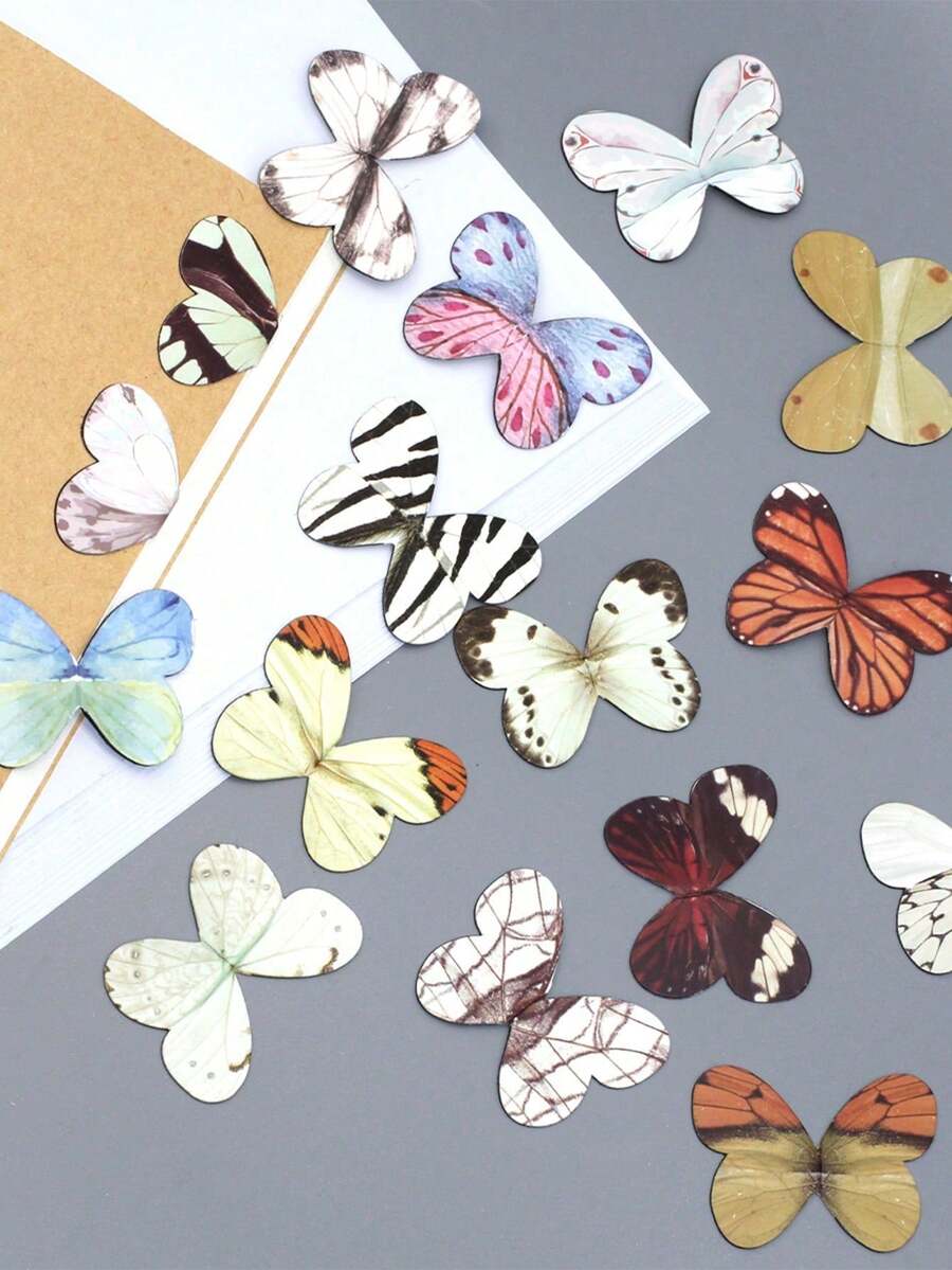 1組隨機款式與顏色精緻磁性蝴蝶書籤,隨機顏色,可折疊書籤夾,經典中式極簡藝術風格創意文具辦公用品,便攜式可折疊磁性書籤,適合書迷、學生閱讀配件,開學季適用 - A - 查看 1