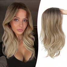 Hair Topper 18 Inch Body Wavy Hair Toppers For Women Natural Coverage Lightweight Comfortable Design, Adds Volume, Seamless Natural Blend, 18 Inch, Halloween - Multicolor - View 10
