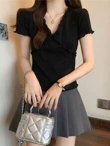 Women Tops - Black - View 6