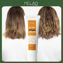 MELAO 100克免吹造型霜，抚平毛躁，适用于卷发、波浪发和粗硬发质，免加热免冲洗护发产品 - 100克 - 查看 4
