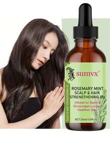 100% Pure Natural Rosemary Hair Oil - Moisturizing And Smoothing, Suitable For All Hair Types, Especially For Dry Hair And Scalp Care - 1.01 Oz/30 Ml, Natural Hair Care | Smoothing Hair Care | Moisturizing Benefits, Hair Care Products. - 30毫升 - 查看 8