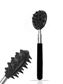 1pc Retractable Cactus Back Scratcher, Unisex Single-Hand Extendable Itch Relief Stick, Durable PVC Material, Multi-Color Options - View 1
