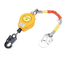9.8ft Self-Retracting Lifeline Fall Arrest Protection, Retractable Lanyard, 150kg Capacity - 黃色 - 查看 7