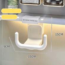 Giá đựng giấy vệ sinh hình chữ U, kệ đựng khăn giấy lau mặt trong phòng tắm, kệ đựng khăn ướt sáng tạo không cần khoan. - Nhiều màu - Xem 8