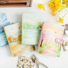A6 Seasonal Song Collection Album, High-Quality Card Holder, Sticker Organizer, Suitable For Student, Idol Collecting, Journaling, Receipt Storage, Multifunctional - Autumn In the World - View 6