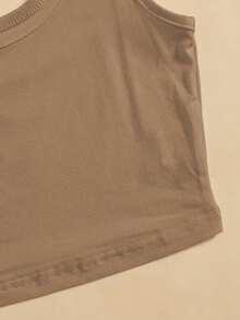 Top tank corto unicolor - Camel - Ver 5