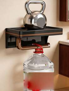 1PC Bathroom Storage Shelf - A Toilet Paper Holder Featuring An Extended Storage Platform. This Sturdy Unit Serves As Both A Mobile Phone Stand And A Storage Shelf, Specifically Designed To Hold Baby Wipes, Bath Essentials, And Various Small Necessities. An Ideal Choice For New Parents, Bathrooms, And Nurseries. - Multicolor - View 11