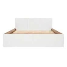 Double Bed, Wooden Frame 140*200 Cm With 2 Drawers, Modern Bed Including Frame And Slatted Base - 207*80*145 Cm (Length*Height*Width) In Oak/White (Without Mattress). - 白色 - 查看 11