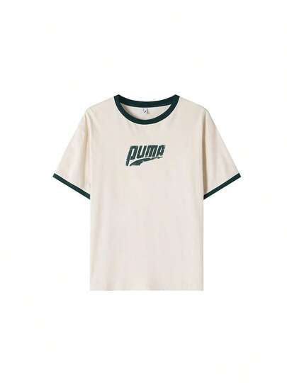 Puma Áo thun tay ngắn Easy Miles SS Ringer Tee mùa hè 2026, áo thun ngắn tay thoải mái thường ngày cho nam và nữ, thích hợp mặc ngoài trời.