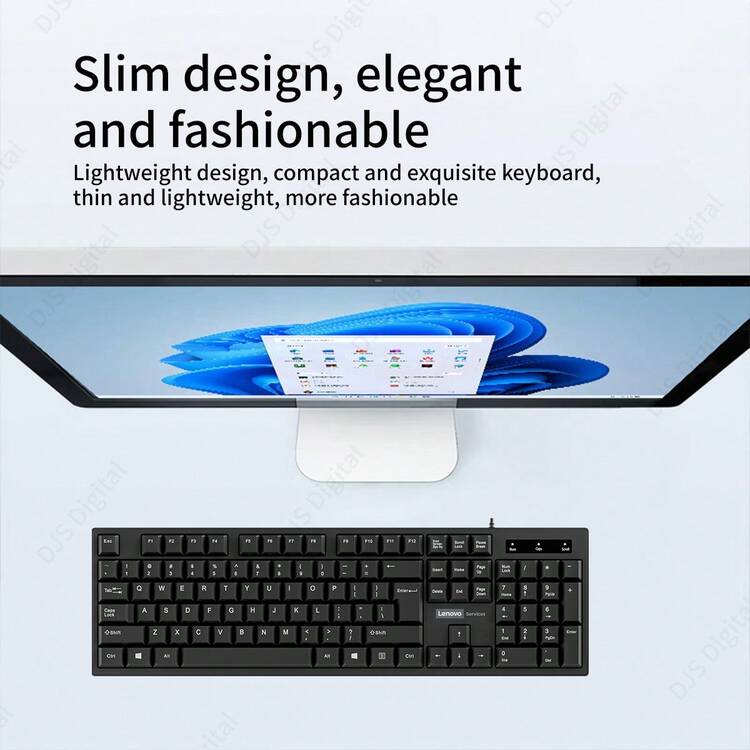 Lenovo K280 Full Size Wired Keyboard | 104-Key USB Computer