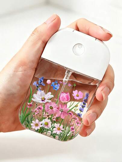 Chai xịt du lịch PET họa tiết hoa mới, có thể tái sử dụng, có thể đổ đầy lại, dùng được cho nước hoa, nước tẩy trang, xịt khoáng dưỡng da mặt, thích hợp đựng nước tẩy sơn móng tay, nước hoa hồng và nước tẩy trang, có thể tái sử dụng, vật dụng cần thiết khi đi du lịch, phụ kiện du lịch hoàn hảo, quà tặng ngày lễ, quà Giáng sinh, quà năm mới cho thầy cô, bạn bè và các cặp đôi.