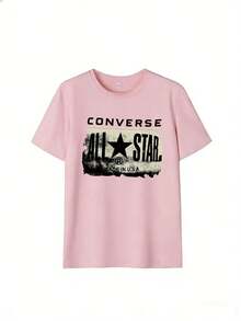 All Star T-Shirt With Vintage Distressed Design,  Short-Sleeve T-Shirt For Spring/Summer 2026, Made In Mexico, 180 Grams. Cartoon Print, Couple Design, Suitable For Indoor Or Outdoor Wear. Crew Neck, Unisex, Ideal For Office And Leisure. One-Pack. - PK-P631577SLNDXZGY622 - 查看 4