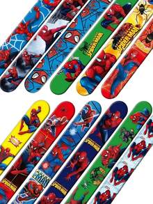 12 pièces Bracelets de fête d'anniversaire Marvel, bracelets décoratifs pour les vacances. Décorations et faveurs pour fête d'anniversaire, convient pour les tenues de fête, accessoires de fantaisie, idéal pour les anniversaires, les carnavals, les cadeaux et les bas de Noël - Cercle Paipai - Voir 1