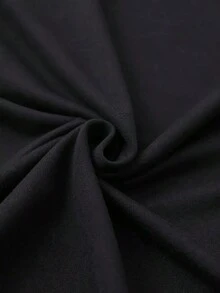 Camiseta de manga corta con cuello redondo y estampado de letras con diseño de parque de atracciones para el día de carnaval, 100% algodón, elegante para mujer, transpirable, ropa de verano fresca y versátil para mujer. - Negro - Ver 4