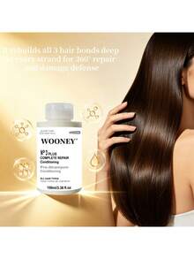 3 PLUS Complete Repair Conditioning 3-Minute Pre-Shampoo Conditioning To Immediately Repair Hair Damage For Softer, Stronger Hair For Coily, Curly, Straight, And Wavy Deep Hair Care Pre Shampoo Care Cream Maintain Hair Shine, Care For Curly/Straight - 1 PCS - View 5