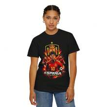 [Spedizione in 24 ore da DE/IT/ES/PL]T-shirt unisex 100% cotone puro con grafica del calciatore spagnolo |   Maglietta della Squadra Nazionale di Calcio Spagnola - 1 pezzo di immagine a colori - Visualizzare 3