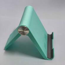 Soporte plegable de escritorio portátil, adecuado para teléfonos y tabletas - Verde - Ver 2
