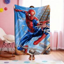 1pc S-Pider-Man Print Blanket,Retro Cartoon Style Throw Blanket,Cartoon Character Printed Blanket,All-Season Universal Nap Blanket,Character Home Decor Blanket,Modern Fashion Gift Suitable For Home Bedroom Bed Sofa Office Lunch Break Cover Picnic Blanket - Nhiều màu - Xem 2
