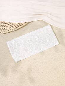 1pc Fashion Lace Cassia Flower Elastic Headband, Women Hair Accessories - Multicolor - View 3