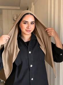 1pc Instant Triangle Hijab, All-In-One Tie-Up Design, Quick Wrap Without Slipping, No Undercap Needed, Suitable For Daily Wear, Prayer, And Outings - Instant Triangle Hijab - View 17