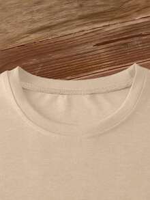 Camiseta de Verano Premium Estampada para Mujer, Marca Orca, 100% Algodón - Camiseta de Manga Corta con Estampado Floral para el Día de la Madre, Estilo Fresco y Suave, Cuello Redondo Vintage, Estilo Holgado, Ropa Elegante y Versátil para Mujer, Primavera/Verano 2026, Disponible en Tallas S-XXL. - Albaricoque - Ver 3