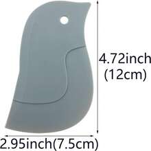 Scraper Oil Board, Penguin Soft Type Household Kitchen Scraper For Oil Stains, Baking, Kitchen Small Tool - Green - View 2