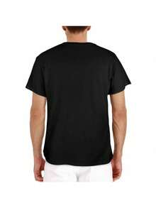 Men's And Women's T-Shirts, Designed With An Earth Day And Nature Theme, Are Perfect For Easter, Mother's Day, Father's Day, And Birthdays. Made From 100% Soft Black Fabric, Suitable For Everyone. - 黑色 - 查看 2