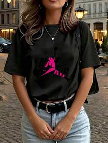 Women T-Shirts - Black - View 4