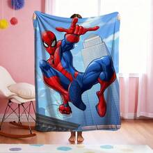 1pc Retro Cartoon Style Throw Blanket,Superhero Movie Print Blanket,Cartoon Character Printed Blanket,All-Season Universal Nap Blanket,Character Home Decor Blanket,Modern Fashion Gift Suitable For Home Bedroom Bed Sofa Office Lunch Break Cover Picnic Blanket - Nhiều màu - Xem 3