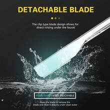 1pc Stainless Steel Razor Handle + 30pcs Replacement Blades, Manual Safety Depilatory Shaver, Men's Beard Razor, Suitable For Barbershops And Home, Personal Care Item - Old-fashioned Razor - View 3