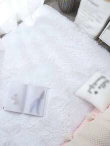 Alfombra de área grande y suave de estilo moderno, adecuada para dormitorio, sala de estar, dormitorio, decoración del hogar, esponjosa y mullida, cómoda en color blanco, se puede usar como alfombra decorativa - Rosa Pálido - Ver 5