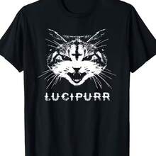 Printed T-Shirt For Men And Women - Black - View 1