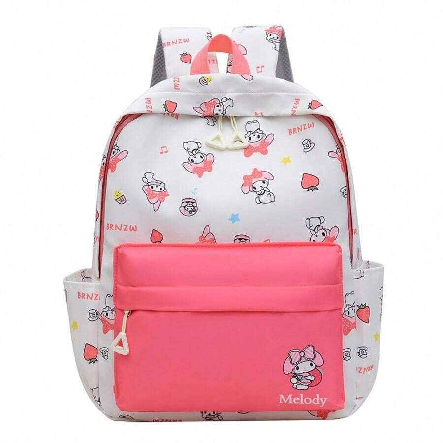 SANRIO Ba lô hoạt hình siêu nhẹ - Kiểu Kuromi dành cho mẫu giáo, trường tiểu học, nhẹ và thời trang. - A - Xem 1