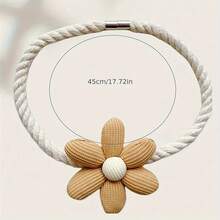 Curtain Clips, No-Drill Curtain Tiebacks, Modern Window Tie-Backs For Living Room, Bedroom And Home Decor - Beige - View 5
