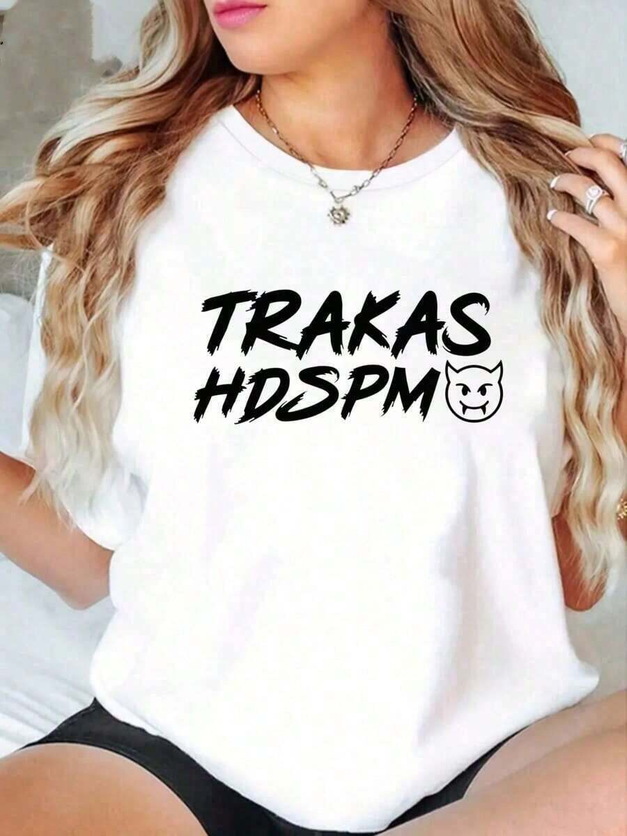 100% Cotton, 1 Piece. Women's T-Shirt, 100% Cotton TRAKAS HDSPM BELICO, Thick 220g Cotton T-Shirt For Women (1 Piece). 100% Cotton. Women's Simple Solid Color T-Shirt, Loose And Slim Fit Casual Short Sleeve - 白色的 - 查看 1