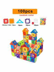25/50/100 piezas Juego de bloques de construcción numéricos para niños de 3 a 8 años, kit creativo de ensamblaje de casas - Juguetes educativos STEM para niños y niñas - Multicolor - Ver 11