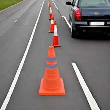 Caution: Reflective Coral Orange Traffic Sign - 1 - View 8