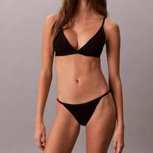 Calvin Klein Ideal Cotton String Bikini QD5170 - 黑色 - 查看 3